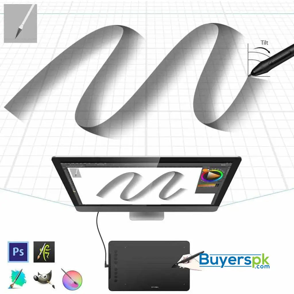 Xp Pen Deco 01 V2 Designer Drawing Tablet - Graphic Price in Pakistan