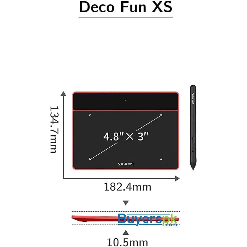 Xp-pen Deco Fun Xs Osu Tablet Graphic Drawing Tablets 4x3 Inches Pen Tablet with Battery-free Stylus