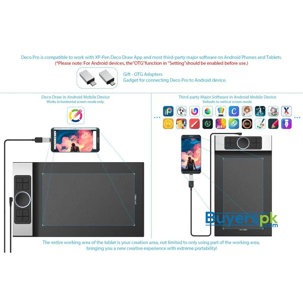 XP-PEN Deco Pro Medium Graphics Drawing Tablet Ultrathin Digital Pen Tablet - Graphic Tablet