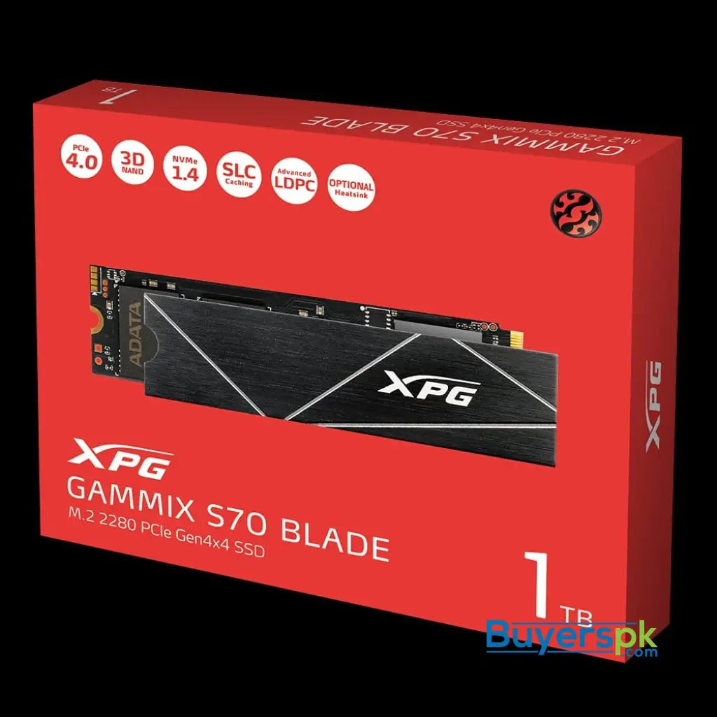 Xpg Gammix S70 Blade 1tb Pcie Gen4x4 M.2 2280 Solid State Drive - SSD Price in Pakistan