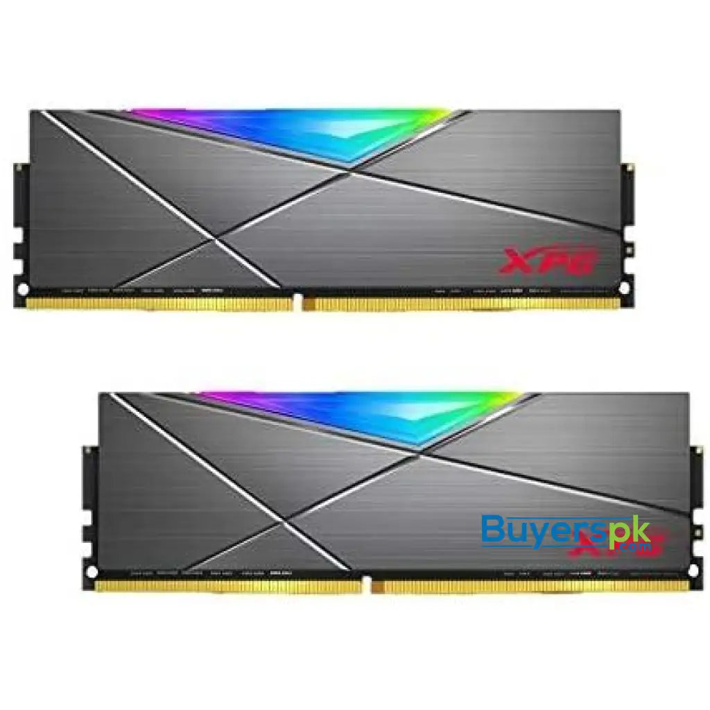 Xpg Spectrix D50 Rgb Gaming Memory 16gb (2x8gb) Ddr4 3200mhz Cl16 Grey